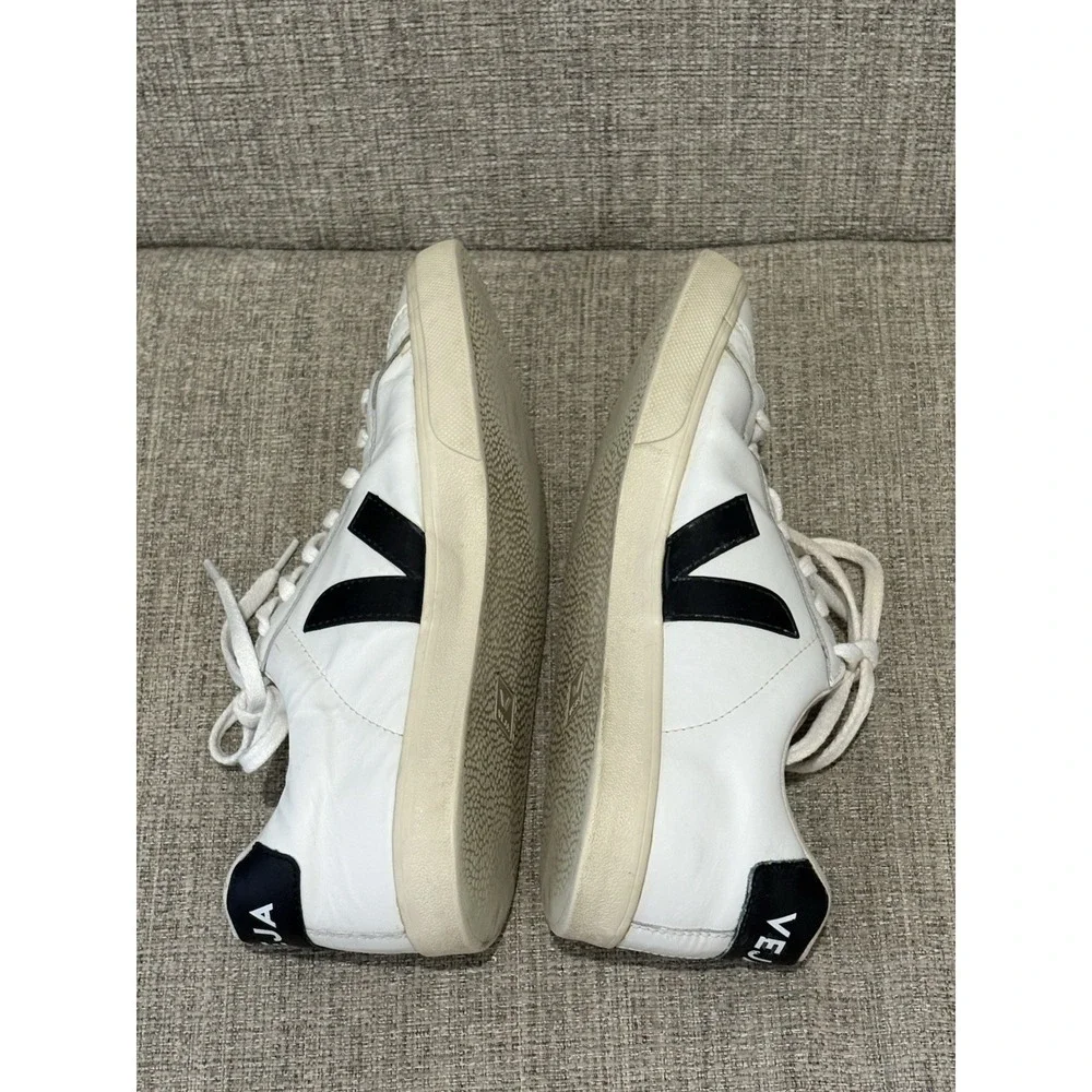Veja Esplar Leather Sneakers White/Black Sz 10